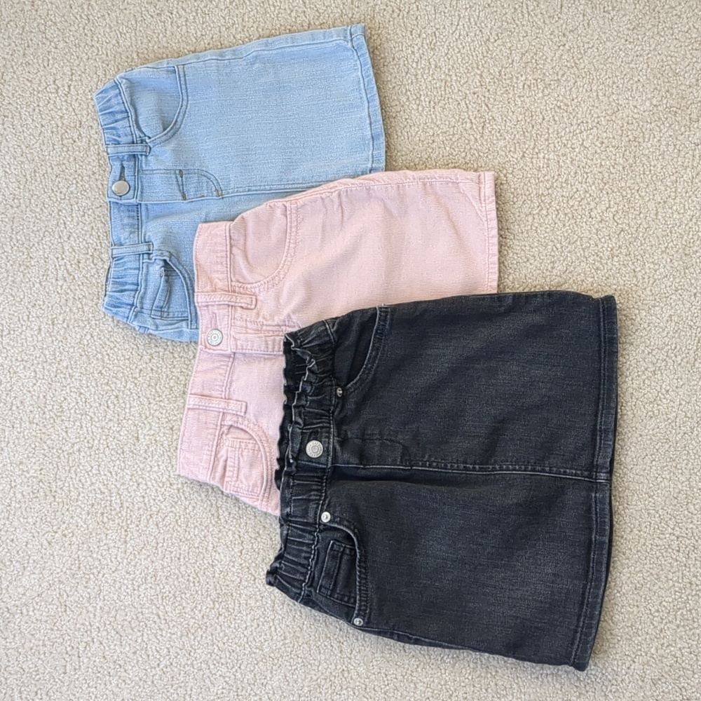 BE AWESOME Little Girls Mini Skirt Trio